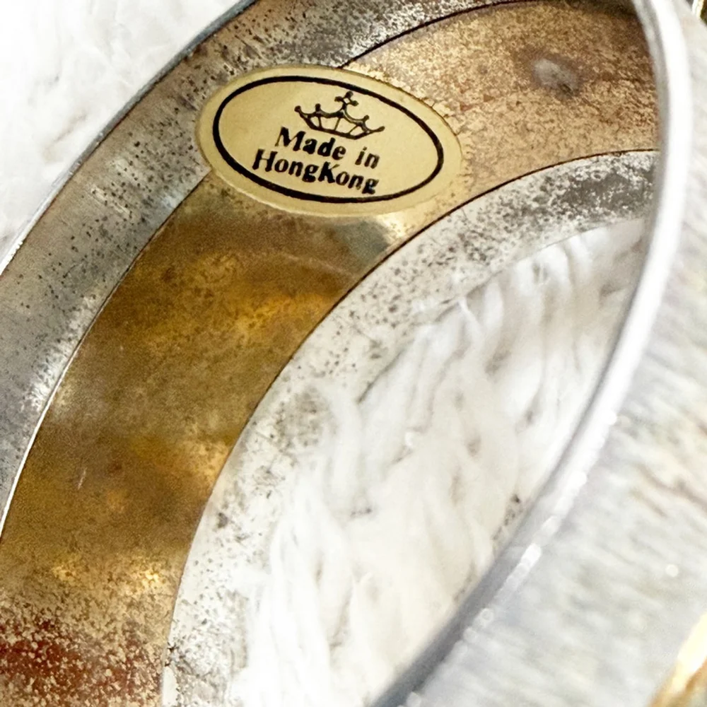 Mariposa Silver & Gold Napkin Rings Set of 8